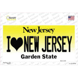 I Love New Jersey Novelty Sticker Decal Small