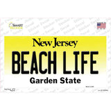 Beach Life New Jersey Novelty Sticker Decal Small