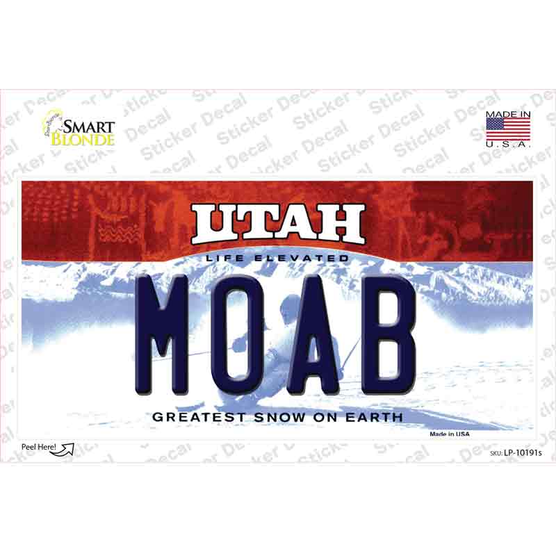 Moab Utah Novelty Sticker Decal Small