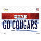 Go Cougars Utah Novelty Sticker Decal Small