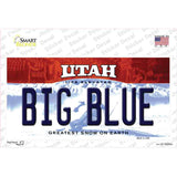 Big Blue Utah Novelty Sticker Decal Small