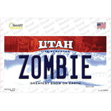 Zombie Utah Novelty Sticker Decal Small