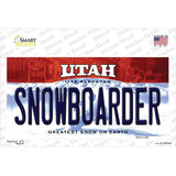 Snowboarder Utah Novelty Sticker Decal Small