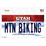 Mtn Biking Utah Novelty Sticker Decal Small