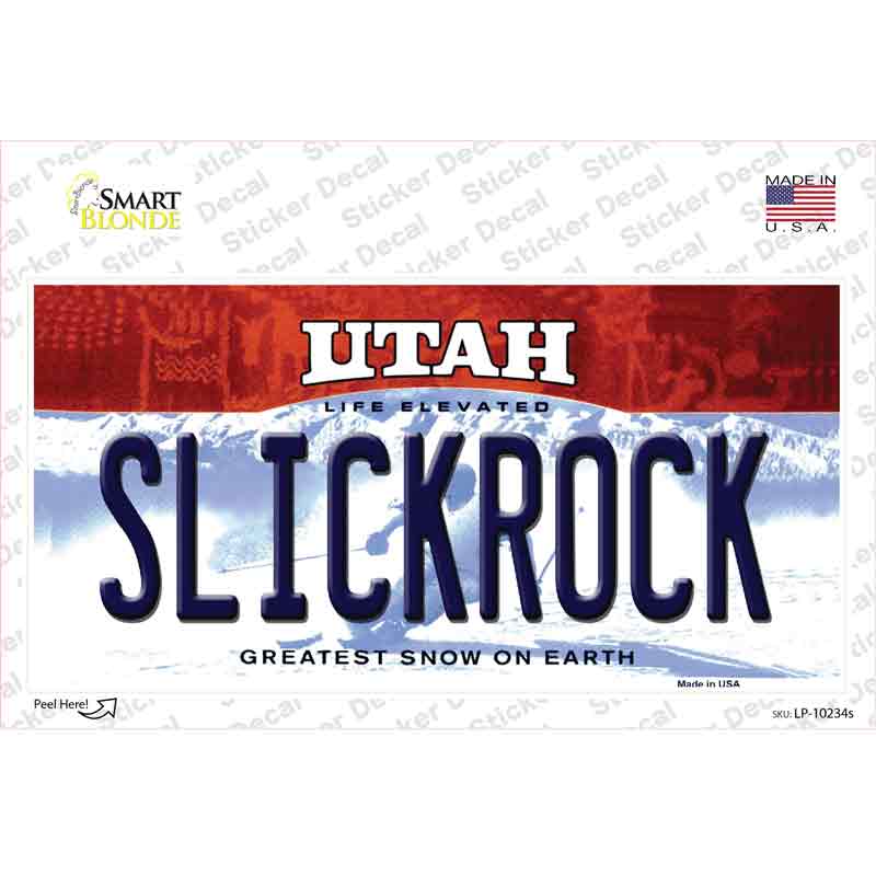 Slickrock Utah Novelty Sticker Decal Small