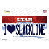 I Love Slackline Utah Novelty Sticker Decal Small