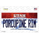 Porcupine Rim Utah Novelty Sticker Decal Small