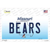 Bears Missouri Novelty Sticker Decal Small