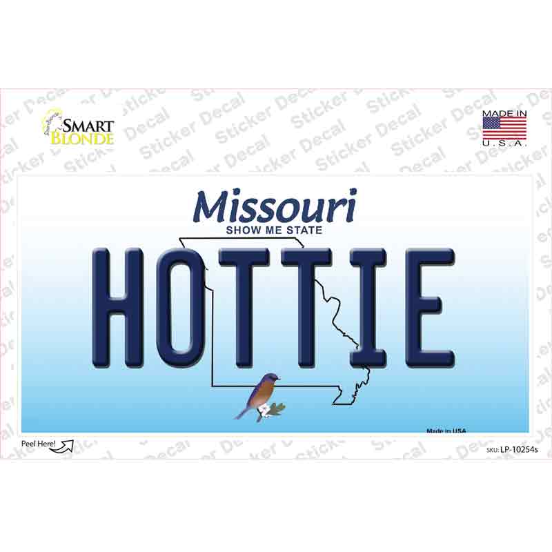 Hottie Missouri Novelty Sticker Decal Small