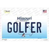 Golfer Missouri Novelty Sticker Decal Small