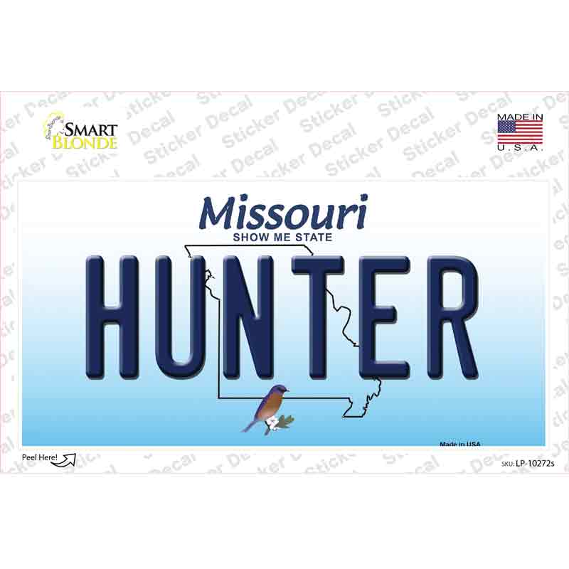 Hunter Missouri Novelty Sticker Decal Small