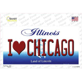 I Love Chicago Illinois Novelty Sticker Decal Small