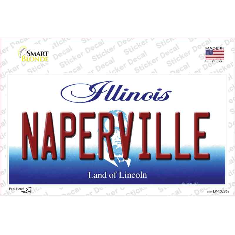 Naperville Illinois Novelty Sticker Decal Small