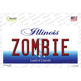 Zombie Illinois Novelty Sticker Decal Small