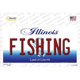 Fishing Illinois Novelty Sticker Decal Small