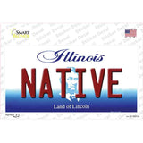 Native Illinois Novelty Sticker Decal Small