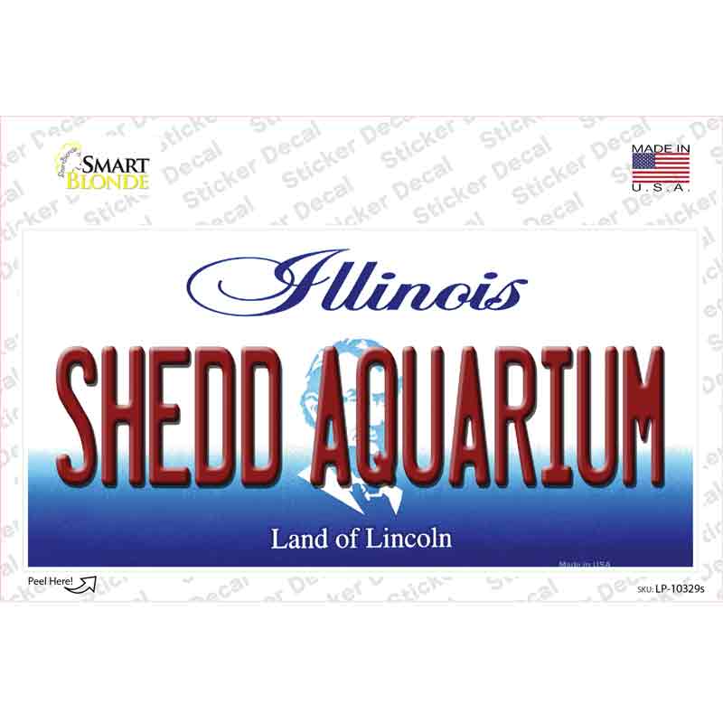 Shedd Aquarium Illinois Novelty Sticker Decal Small