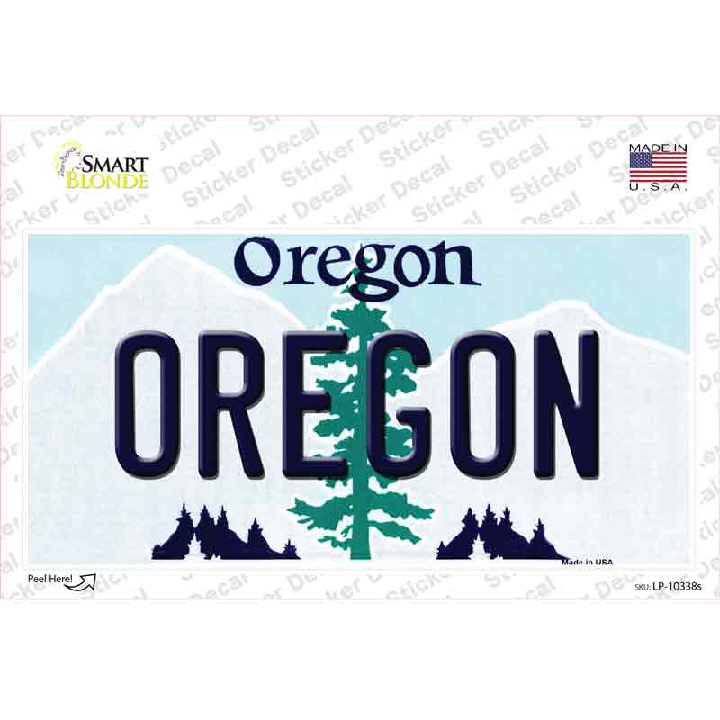 Oregon Novelty Sticker Decal Small