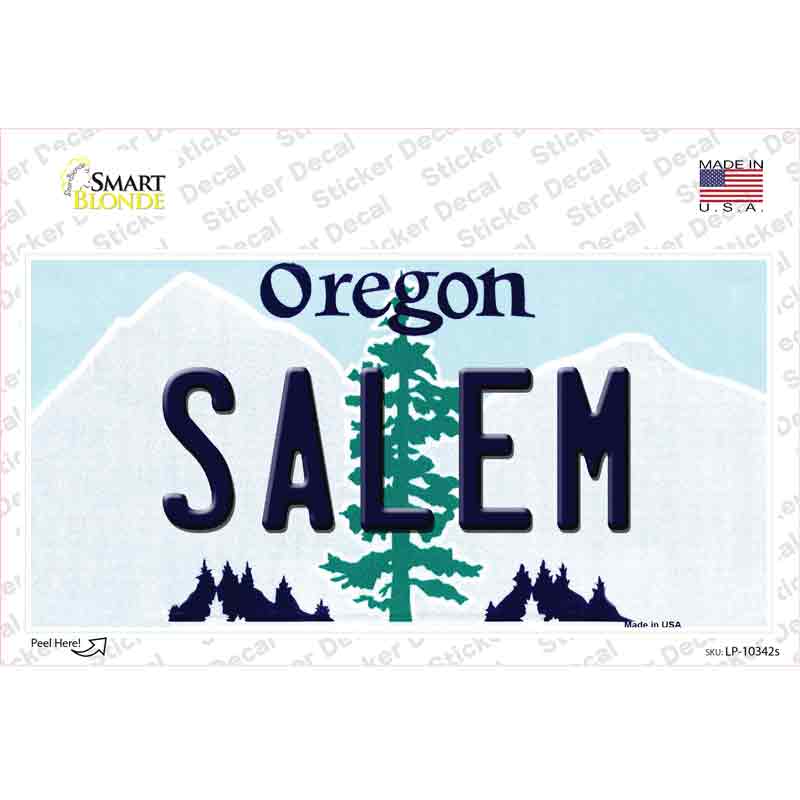 Salem Oregon Novelty Sticker Decal Small