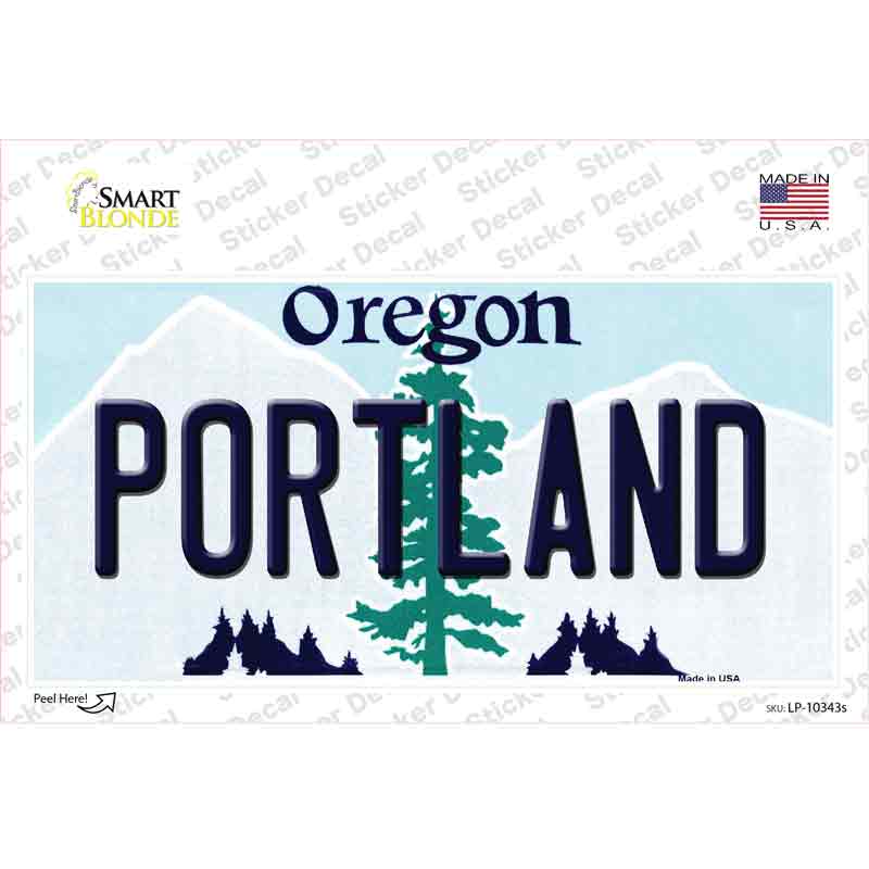 Portland Oregon Novelty Sticker Decal Small