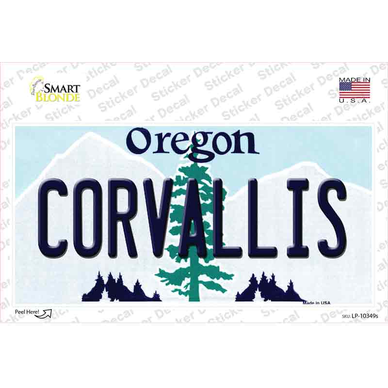 Corvallis Oregon Novelty Sticker Decal Small