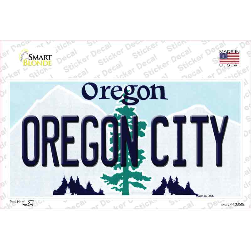 Oregon City Oregon Novelty Sticker Decal Small