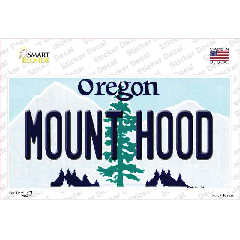 Mount Hood Oregon Novelty Sticker Decal Small