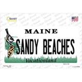 Sandy Beaches Maine Novelty Sticker Decal Small