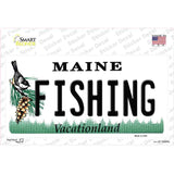 Fishing Maine Novelty Sticker Decal Small