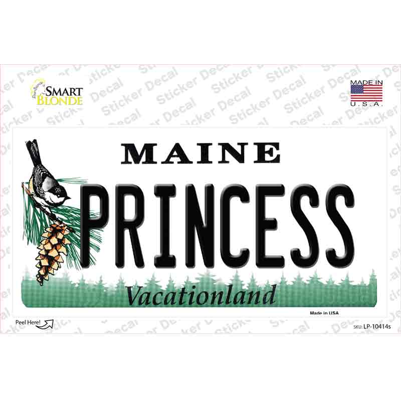 Princess Maine Novelty Sticker Decal Small