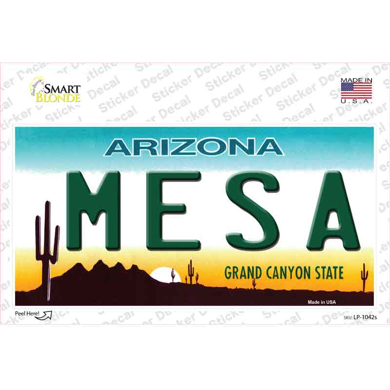 Mesa Arizona Novelty Sticker Decal Small