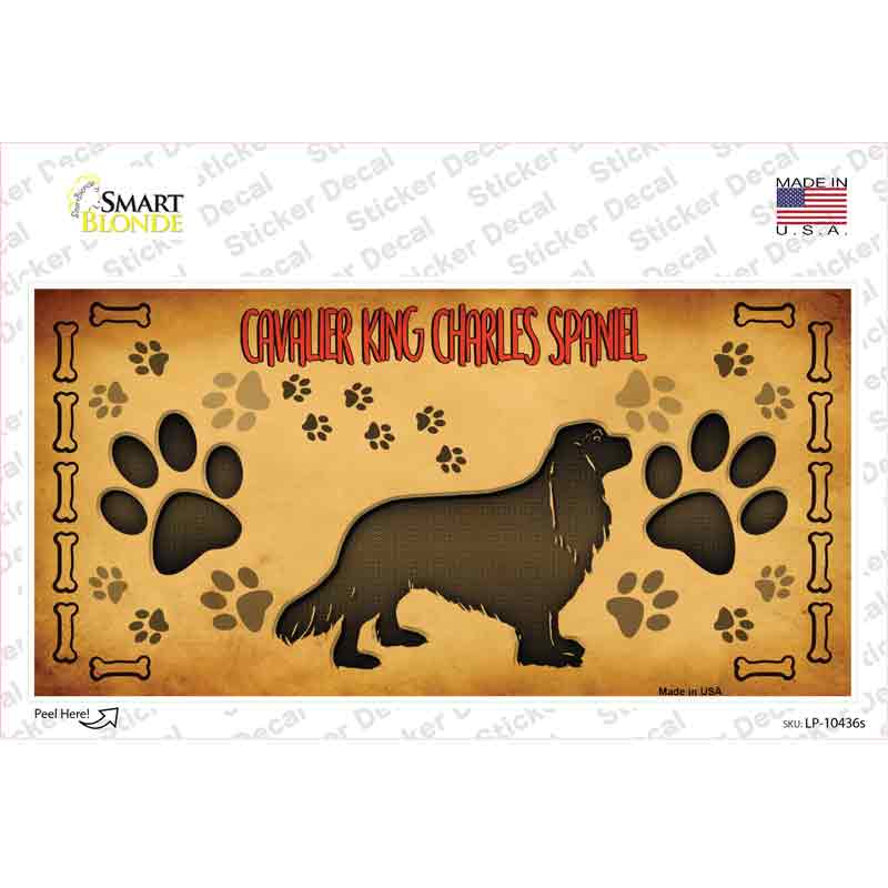 Cavalier King Charles Spaniel Novelty Sticker Decal Small