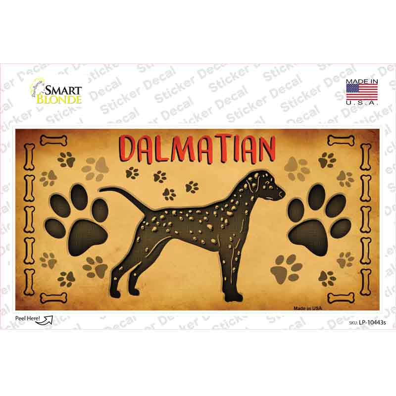 Dalmatian Novelty Sticker Decal Small