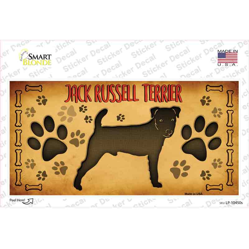 Jack Russell Terrier Novelty Sticker Decal Small