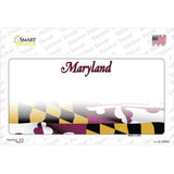 Maryland State Background Novelty Sticker Decal Small