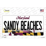 Sandy Beaches Maryland Novelty Sticker Decal Small