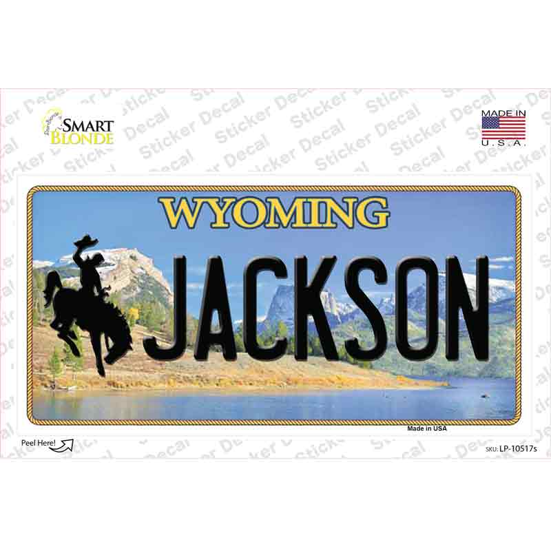 Jackson Wyoming Novelty Sticker Decal Small