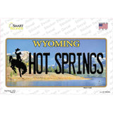 Hot Springs Wyoming Novelty Sticker Decal Small