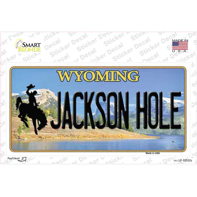 Jackson Hole Wyoming Novelty Sticker Decal Small