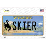 Skier Wyoming Novelty Sticker Decal Small