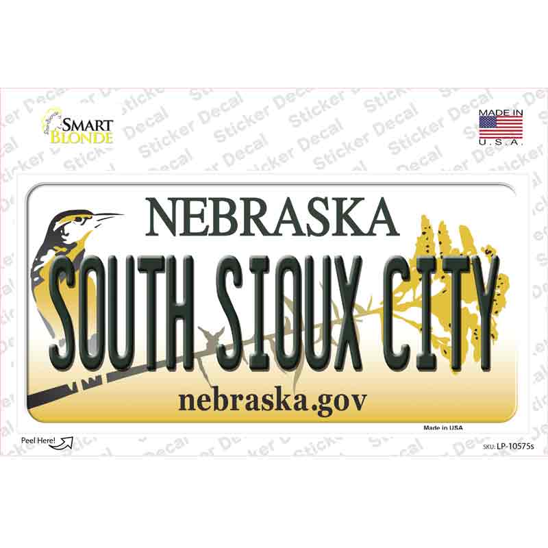 South Sioux City Nebraska Novelty Sticker Decal Small