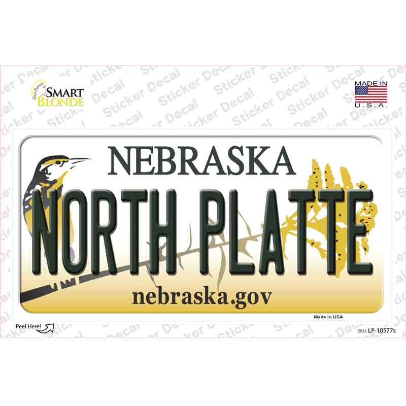 North Platte Nebraska Novelty Sticker Decal Small