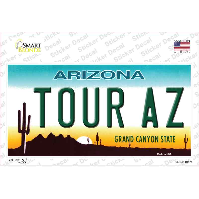 Tour Az Novelty Sticker Decal Small