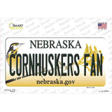 Cornhuskers Fan Nebraska Novelty Sticker Decal Small