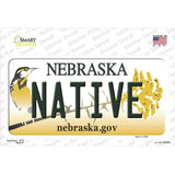 Native Nebraska Novelty Sticker Decal Small