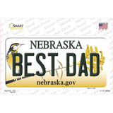 Best Dad Nebraska Novelty Sticker Decal Small