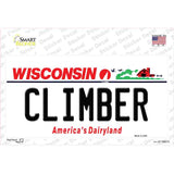 Climber Wisconsin Novelty Sticker Decal Small