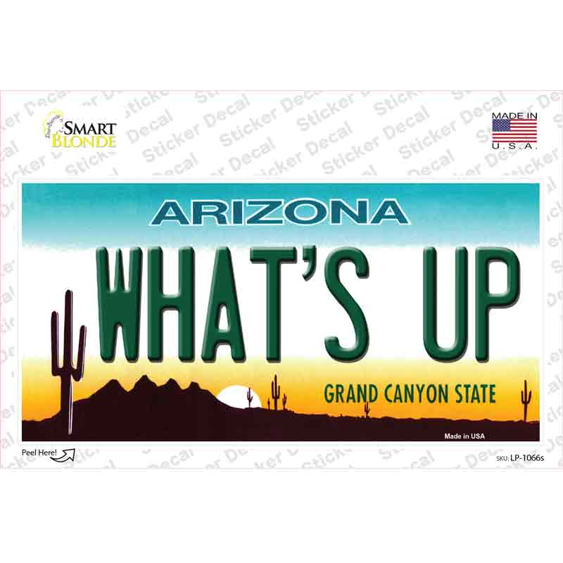 Whats Up Novelty Sticker Decal Small