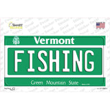 Fishing Vermont Novelty Sticker Decal Small