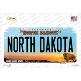 North Dakota Background Novelty Sticker Decal Small